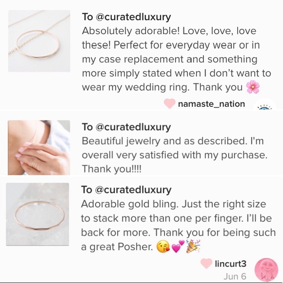 14K Rose Gold Band Skinny Ring - Picture 6 of 7